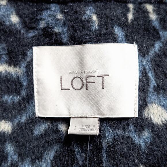 NEW Ann Taylor LOFT Women’s Coat Mobwife Animal Print High Stakes Luxe Size L - Picture 13 of 13